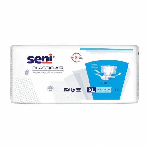 Scutece pentru adulti Classic Air, extra large, 30 bucati, Seni