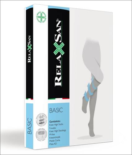 Ciorapi compresivi pana la genunchi 18-22 mmHg - Negru, 2