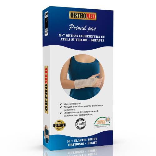 Orteza incheietura cu atela si velcro - dreapta - XL
