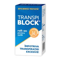 Transpiblock, Roll-on impotriva transpiratiei excesive, 50ml