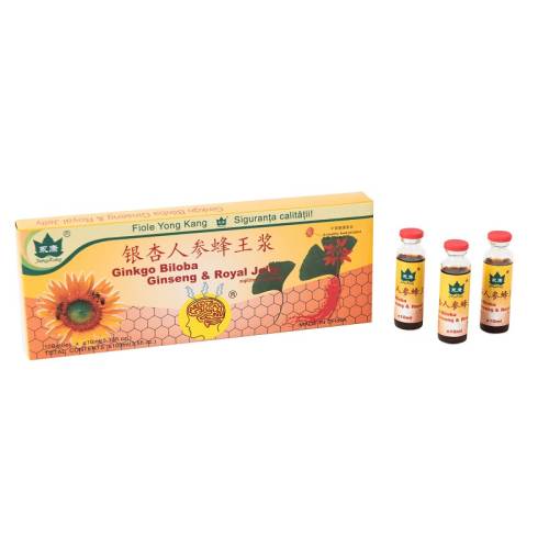 Ginkgo biloba+ginseng+Royal Jelly x 10fi