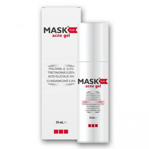 Gel pentru tratamentul acneei inflamatorii Mask Plus, 30 ml, Meditrina Pachet Promo