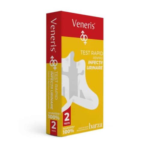 Test Rapid de Infectii Urinare Unisex, 2 teste, Veneris