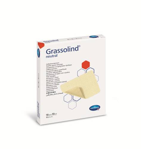 Comprese sterile cu unguent Grassolind neutral, Hartmann, 10 x 10 cm, 10 bucati