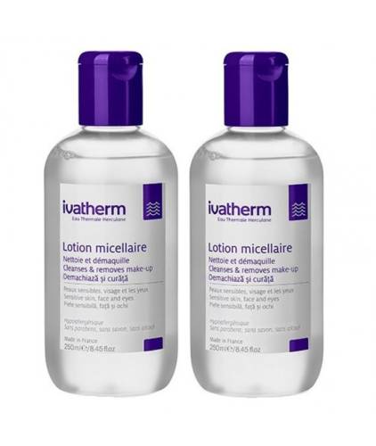 Lotiune micelara, 2x250ml Pachet promotional, Ivatherm