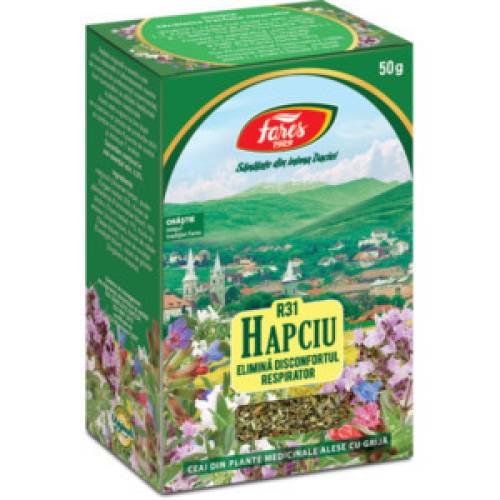 Ceai Hapciu disconfort respirator, 50 g Fares