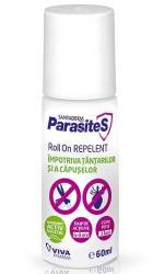 Roll-on repelent impotriva tantarilor si capuselor, Parasites Santaderm, 60 ml