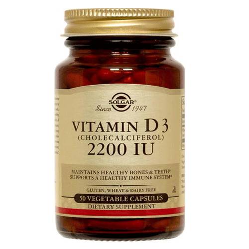 SOLGAR Vitamin D3 2200UI x 50cps