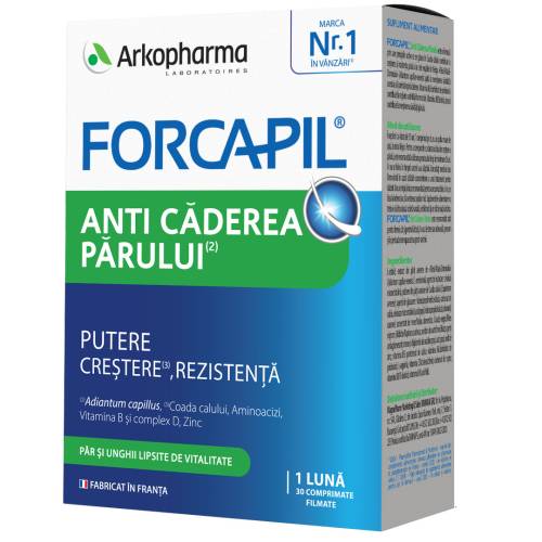 Forcapil anti caderea parului, 30 comprimate, Arkopharma