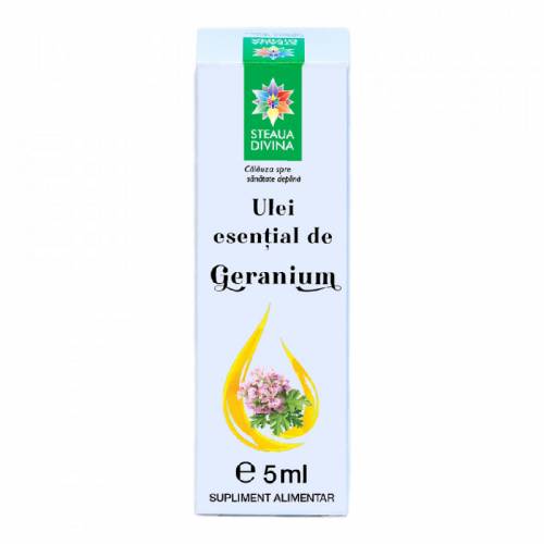 Ulei esential de Geranium, 5ml, Steaua Divina