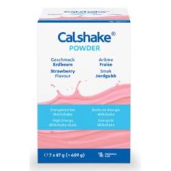 Calshake, capșuni, 7 plicuri, 87g, Fresenius Kabi
