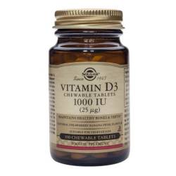 SOLGAR Vitamin D3 1000UI x100cp masticabile
