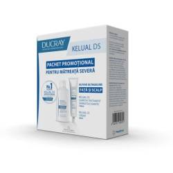 Pachet Kelual DS: Sampon Anti-scuame si Crema Anti-recidiva, Ducray