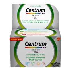 Centrum Silver 50+ Complet de la A la Z, 30 comprimate, Haleon