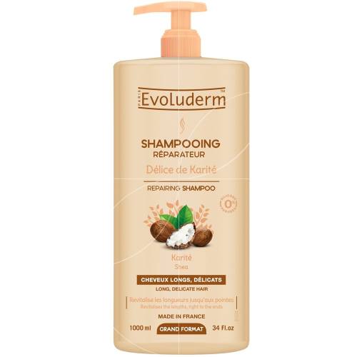 Sampon reparator Délice De Karité, 1000ml, Evoluderm