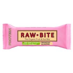 Baton fara gluten si fara zahar cu migdale crocante Organic Crunchy Almond, 45g, Raw Bite