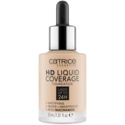 Fond de ten HD Liquid Coverage Foundation 010 - Light Beige, 30ml, Catrice