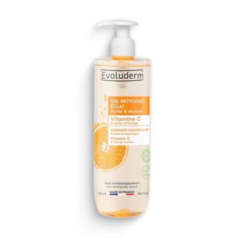 Gel de curatare pentru ten Vitamine C & Extrait D'Orange, 500ml, Evoluderm