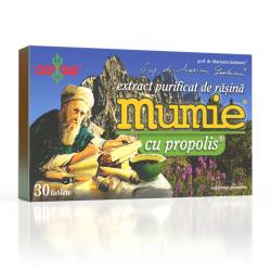 Extract purificat de rasina Mumie cu Propolis, 60 tablete, Damar