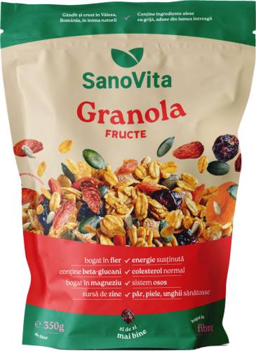 Granola cu fructe, 350g, SanoVita