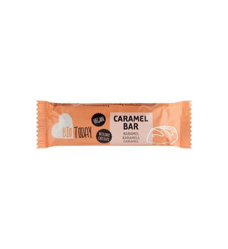 Baton de ciocolata neagra cu caramel, eco-bio, 40g, Bio Today