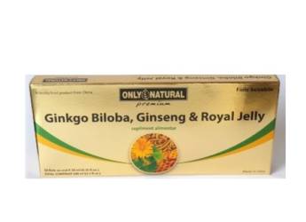 Ginkgo Biloba, Ginseng si Royal Jelly 10 fiole