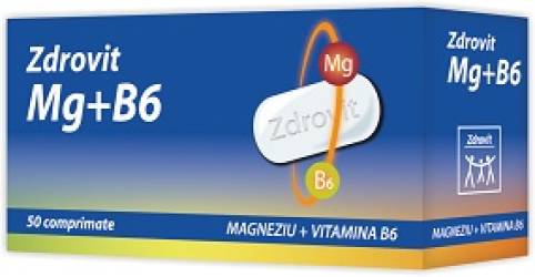 Zdrovit Magneziu + B6 50 comprimate