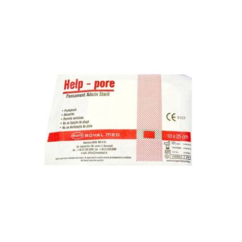HelpPore Pansamanet adeziv steril 25 cm x 10 cm