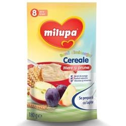 Milupa - Buna dimineata - Cereale cu mere si prune 8+ luni 180 g