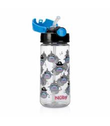 Nuby Tritan 414023 Pahar cu pai si capac 3+ ani 540 ml