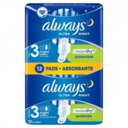 Always Ultra Night Instant Dry Absorbante 12 bucati