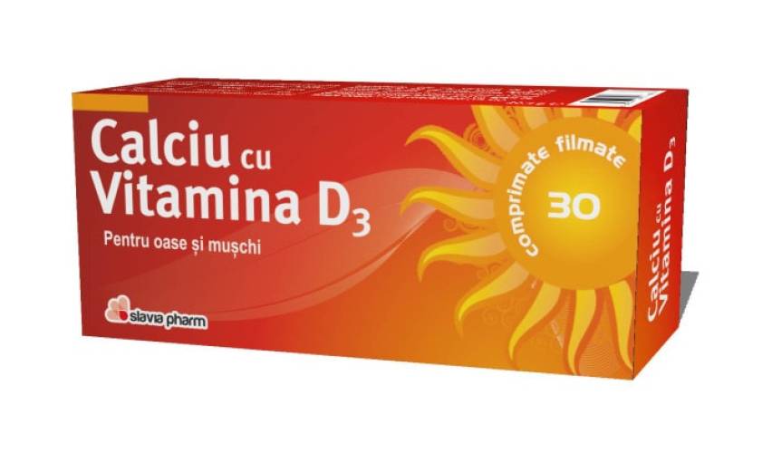 Calciu cu D3 30 capsule