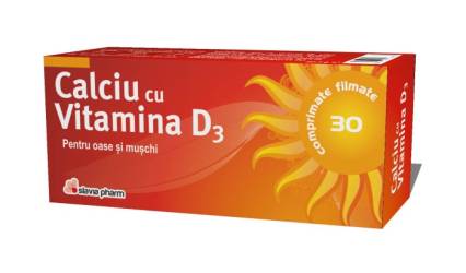 Calciu cu D3 30 capsule
