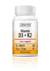 Vitamina D3 2000UI + K2 30capsule