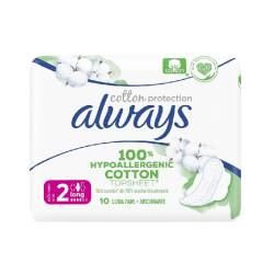 Always Naturals Cotton Protection Long Size 2 - 10 bucati