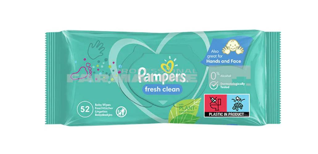 Pampers Servetele Fresh Clean ( Pack XXL ) 80 bucati
