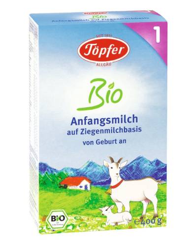Topfer Bio 1 Lapte de capra 0+ luni 400 g