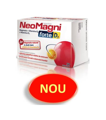 NeoMagni forte + D3 50 comprimate
