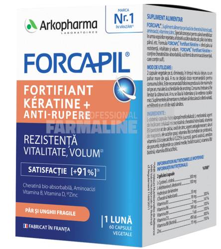 Arkopharma Forcapil Fortifiant Keratine+ 60 capsule