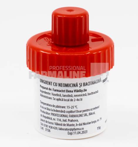 Unguent cu neomicina si bacitracina (inlocuitor Baneocin) 15 g