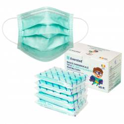 Eversted Masca Chirurgicala copii verde tip II de unica folosinta 50 bucati