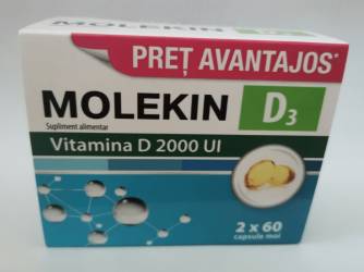 Molekin D3 2000 U.I. Set 2 x 60 capsule moi