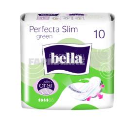 Bella Perfecta Slim Green 10 absorbante