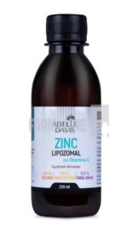 Adelle Davis Zinc Lipozomal cu Vitamina C 200 ml