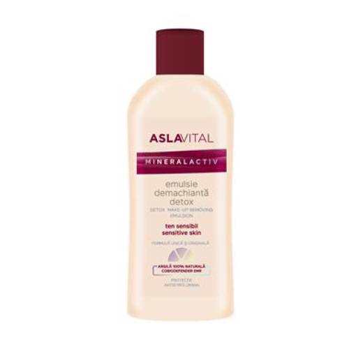 Aslavital Mineralactiv Emulsie demachiantÄƒ detox 150 ml
