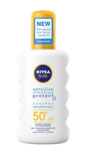 Nivea 80494 Sun Spray sensitive protectie SPF50 200ml