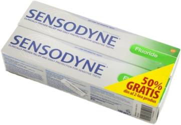 Sensodyne Fluoride Pasta de dinti 100 ml 1 + 1 50% din al II-lea