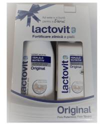 Lactovit Box Original Gel de dus hranitor 600 ml + Lapte de corp nutritiv 400 ml