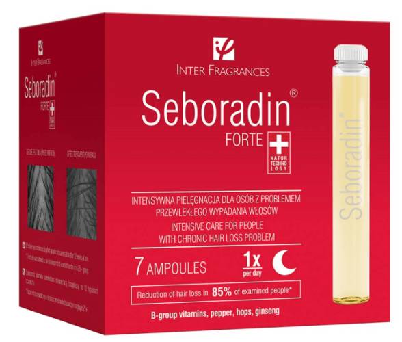 Seboradin Forte Tratament Caderea Parului si Subtiere 5.5ml - 7 fiole