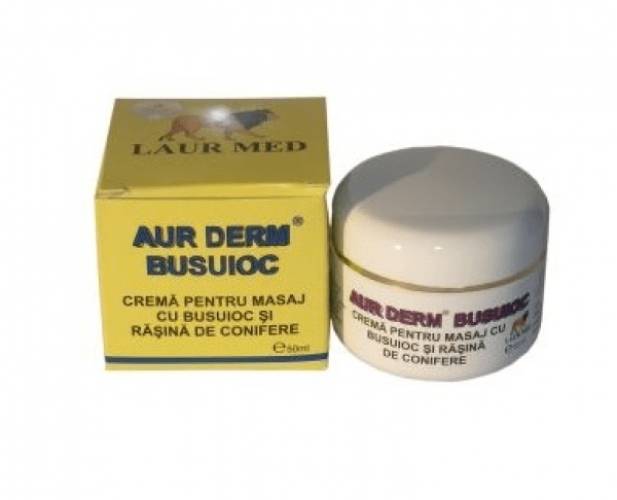 Aur Derm Crema pentru masaj cu busuioc si rasina de conifere 50 ml
